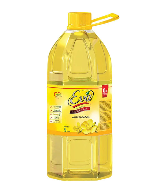 EVA CANOLA OIL 5L BOTTLE.