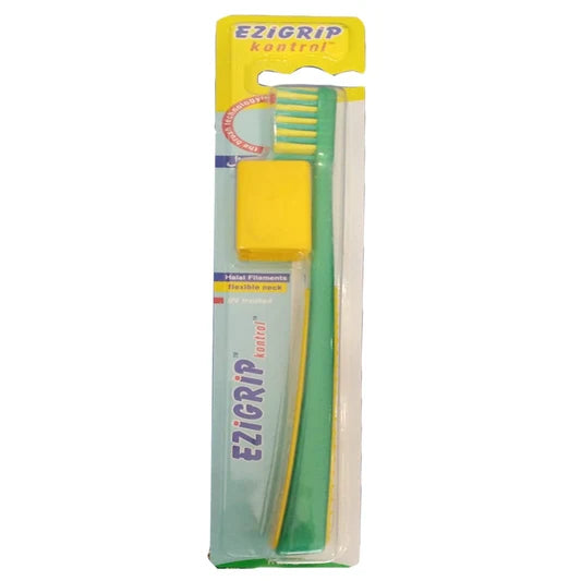Ezigrip Deziner Hard Toothbrush Green 1 Piece