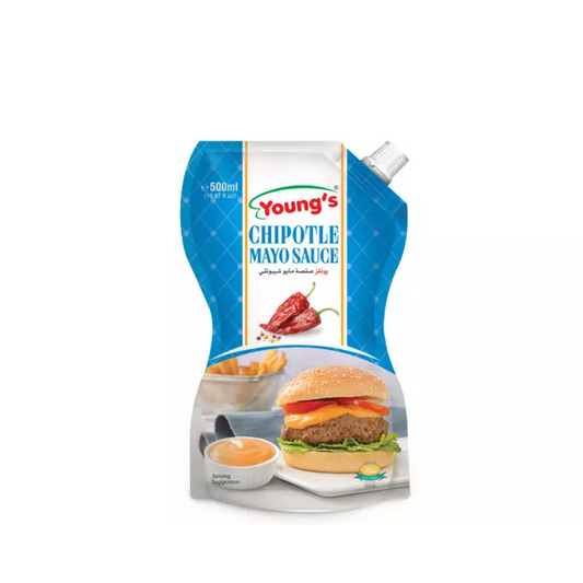 YOUNG'S MAYO CHIPOTLE STAND UP POUCH 200ML.