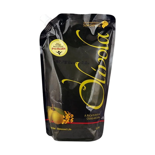 OLIVOLA OLIVE + CANOLA COOKING OIL 1 STAND UP POUCH.