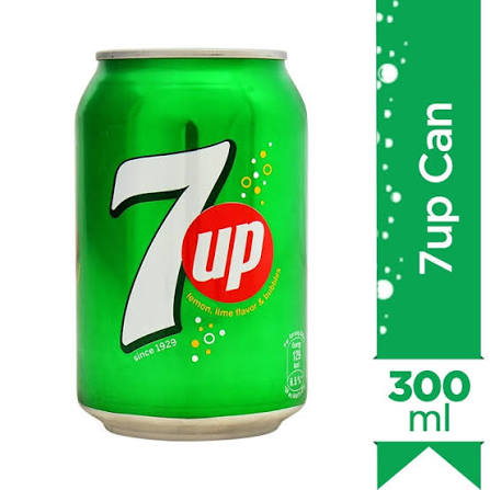 7up Soft Drink Can 300ml