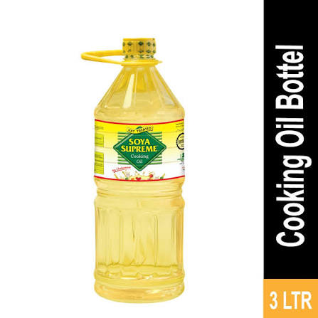 SOYA SUPREME COOKING OIL 3L BOTTLE.