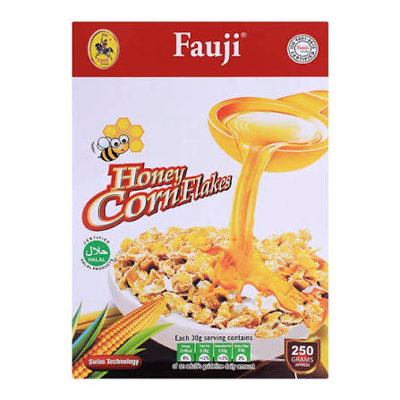 FAUJI CORN FLAKES HONEY 250G BOX.