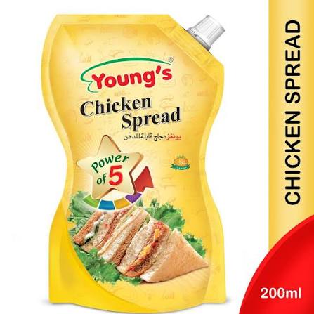 YOUNG'S CHICKEN SPREAD STAND UP POUCH 200ML.