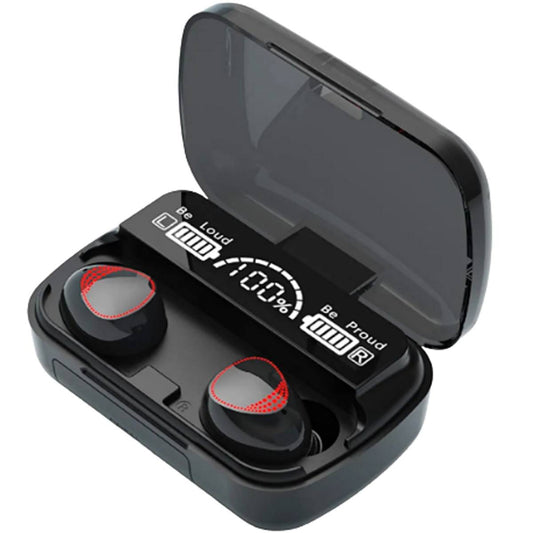 TWS M10 V5.1 Black Earbuds
