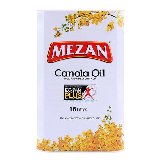 MEZAN CANOLA OIL 16L TIN.