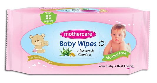 Mother Care Baby Fragrance Free Wipes - 60 pieces | 1 packet