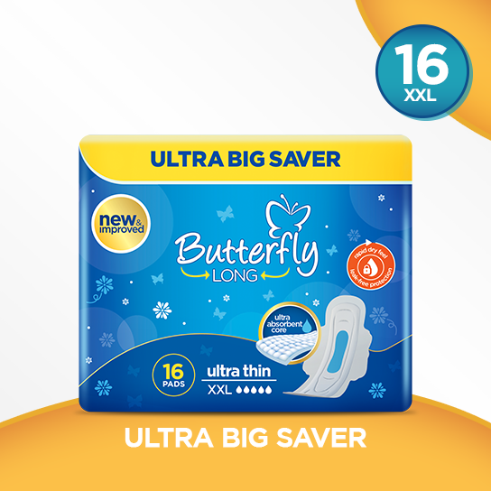 Butterfly Long Pads 16 Pieces