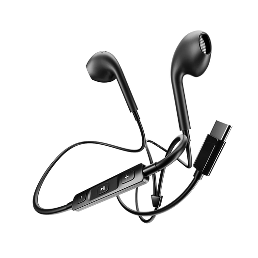 Ronin R-5 Type-C Crystal Clear Sound Handsfree and Color Black 1pc