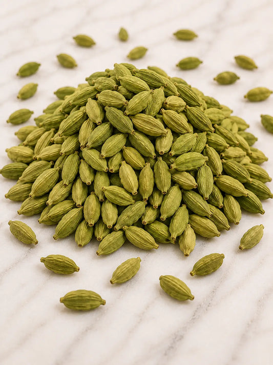 MUQADDAS MART FOOD GREEN CARDAMOM [ SABZ ILAICHI ] 50G