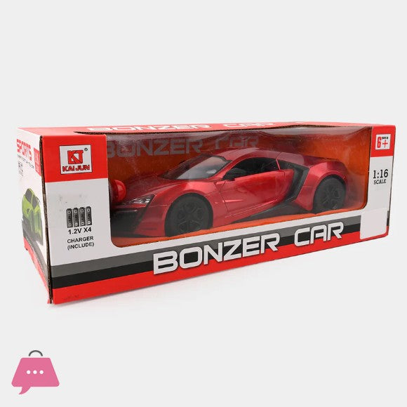 Bonzer Car 1.6 Remote Control Racing Reality Car Red 1 Set