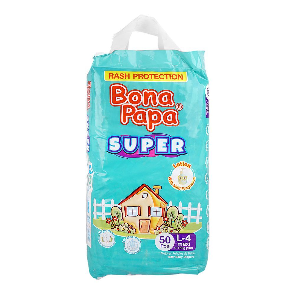 Bona Papa Baby Diaper Plus Extra Large (9kg - 15kg) 50 Pieces