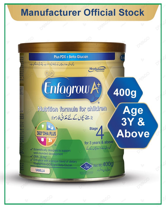 MeadJohnson Enfagrow A+ Milk Powder Stage 4 Vanilla 400g