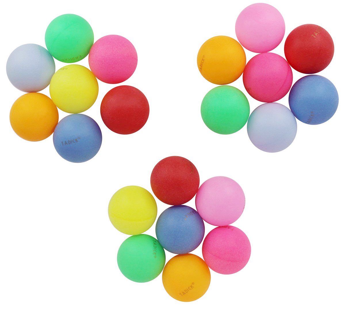 FDEM Assorted Colourful Ping Pong Balls | 60 Packs