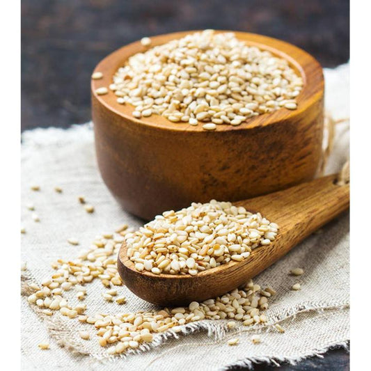 MUQADDAS MART FOOD WHITE SESAME SEEDS [ SUFAID TIL ] 250G