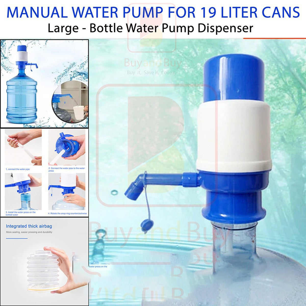 Water Bottle Pump 1 Piece