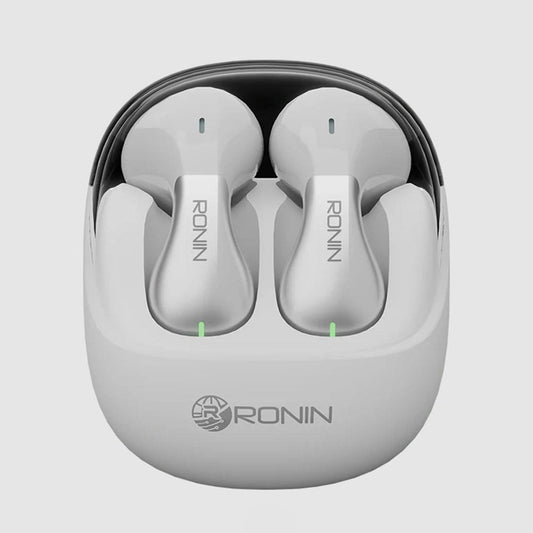 Ronin R-7025 Earbuds White Stereo Sound Music Playtime 5 Hours 1 Piece
