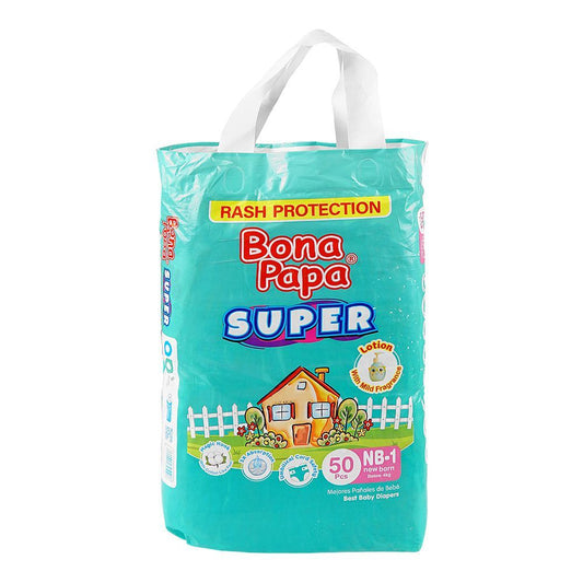 Bona Papa Baby Diaper Plus Newborn Size 1 (4kg) 50 Pieces