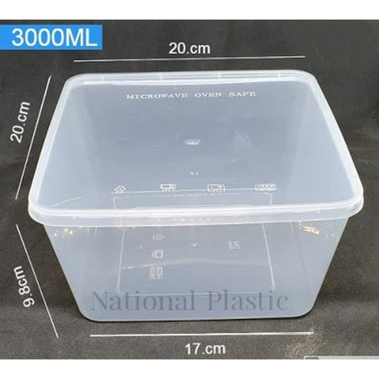3000 Round Container with Lid | 30 Pcs