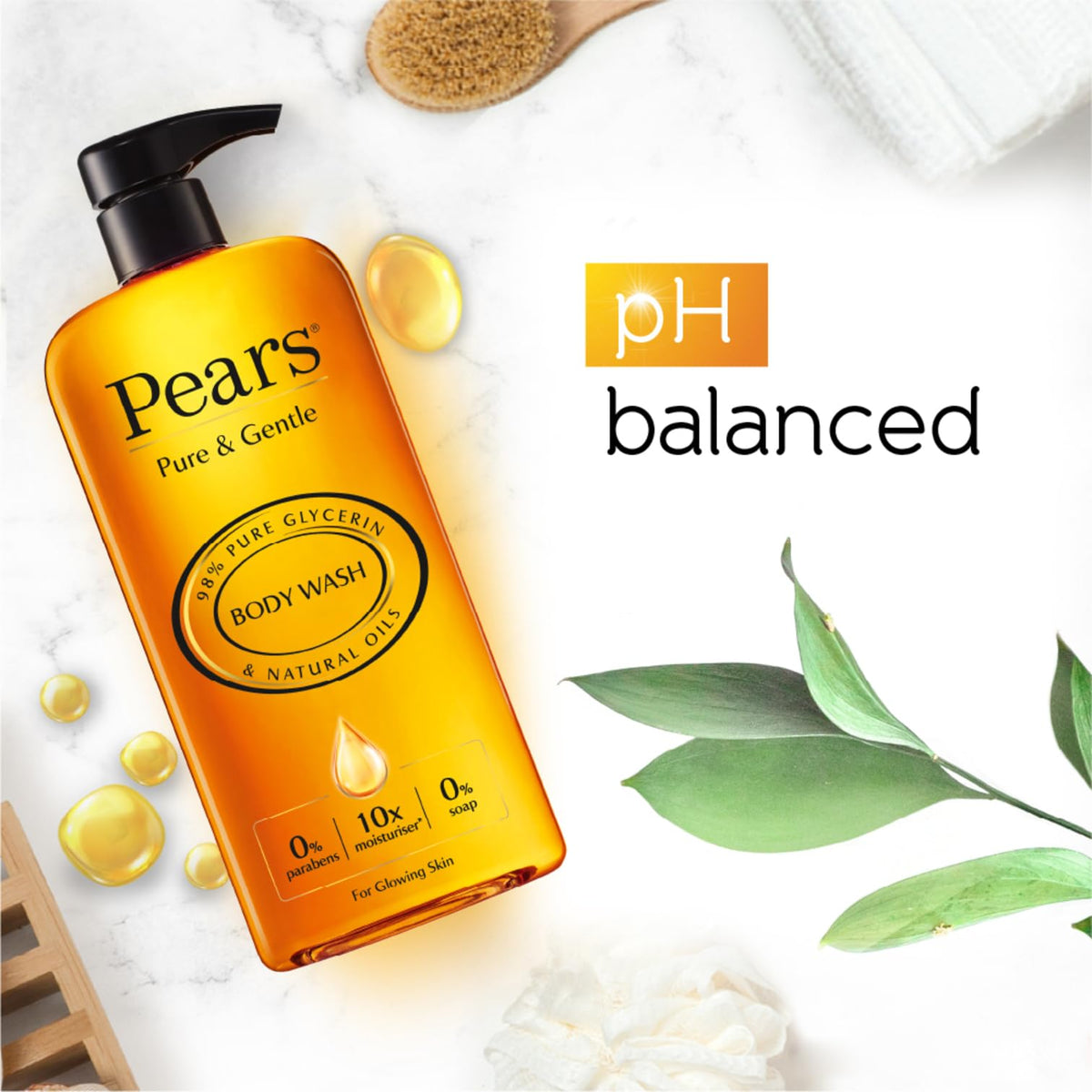 Pears Pure and Gentle Body Wash (Soap Free) 500ml