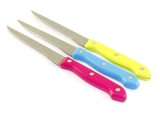 Stainless Steel Knife Multi Colors BTI-A00 (9.5 Inches) 1 Piece