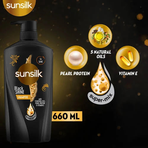 Sunsilk Black Shine Shampoo 660ml.