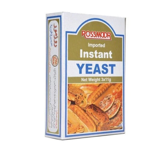 ROSSMOOR IMPORTED INSTANT YEAST SACHE 3X11G BOX.