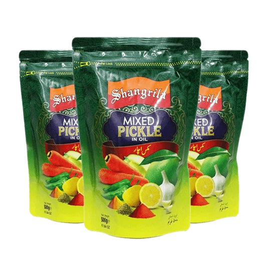Shangrila Mixed Pickle Pouch 500g